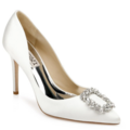 Selling: Badgley Mischka Cher - Crystal Buckle High Heel Stiletto Pump - W