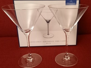 Vente: 2 VERRES A COKTAIL OU MARTINI