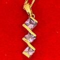 Bulk Lots: 24 pcs-Sterling Silver Vermeil Jewelry Pendant-18" chain-$6.99ea