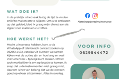 Service aanbod: Slijpservice voor scalers en curettes