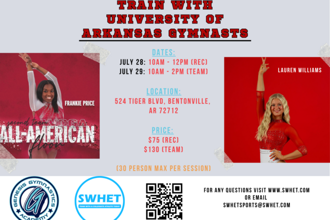 Genesis Gymnastics Academy University of Arkansas Clinic (Team)