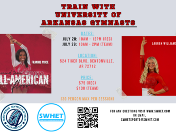 Clinics: Genesis Gymnastics Academy University of Arkansas Clinic (Team)