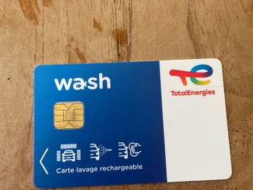 Vente: Carte de lavage Total Wash (168€)