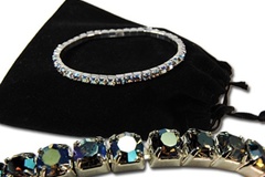 Bulk Lots: 34 pcs-Swarovski Rhinestone Stretch Bracelets-$3 ea