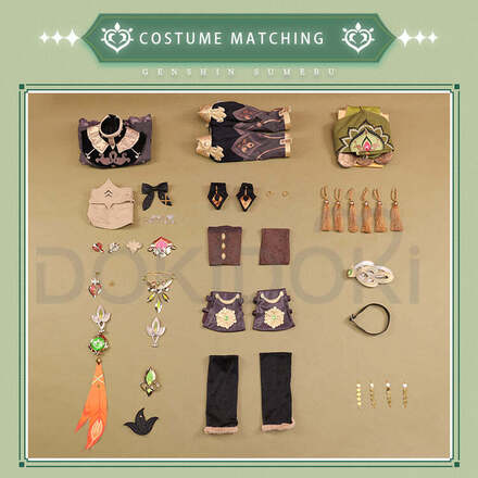 Collei Genshin Impact Costume and Shoes [L]