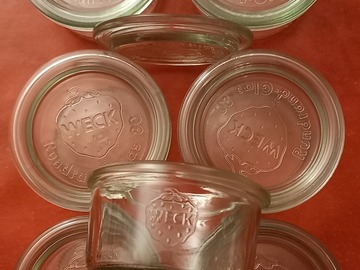 Vente: BOCAUX EN VERRE AVEC COUVERCLES