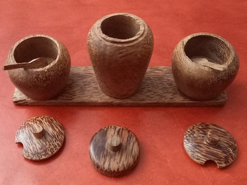 Vente: PRESENTOIR A CONDIMENTS EN BOIS