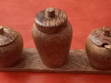 Vente: PRESENTOIR A CONDIMENTS EN BOIS