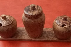 Vente: PRESENTOIR A CONDIMENTS EN BOIS