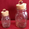 Vente: LOT DE 2 POTS BIOT EN VERRE SOUFFLE