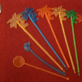 Selling: LOT DE 2 CUILLERES A GLACE ET 6 PALMIERS COCKTAIL