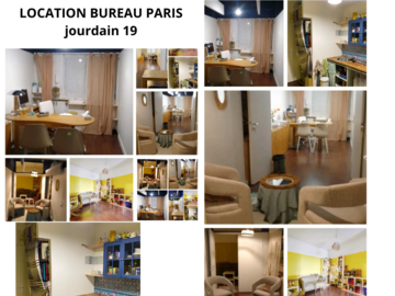 location par demi journée (4h): PARIS JOURDAIN, bureau chic