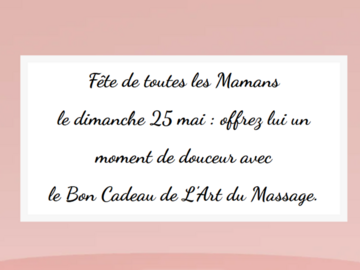 Offre: L'ART DU MASSAGE