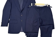 Selling with online payment: Navy Suitsupply Single Breasted 36R Suit & Trousers 