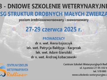 Kurs: USG STRUKTUR DROBNYCH MAŁYCH ZWIERZĄT