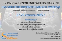 Kurs: USG STRUKTUR DROBNYCH MAŁYCH ZWIERZĄT