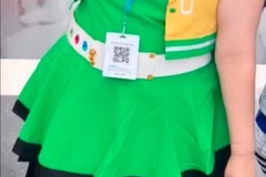 Selling with online payment: Powerpuff Girls Z Buttercup cosplay (washed and only worn once)