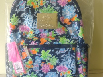 Selling with online payment: Lilly Pulitzer Mickey & Minnie Backpack  & Tote