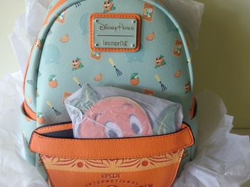 Selling with online payment: LF Orange Bird Flower & Garden Backpack