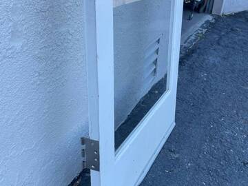 Selling: Solid Fir 1-lite Tempered Interior Door 
