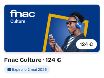 Vente: e-Carte Fnac Darty (124€)