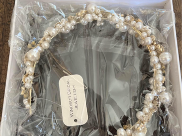 Selling: Windsor ‘Stella’ Gold & Pearl Headband