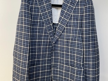 Selling with online payment: [EU]  NWOT Suitsupply blue cheked Jort jacket, size 36R
