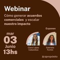 Oportunidades:   ¡Sumate a nuestro Webinar para Proveedores con Impacto!  ♻