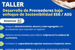 Oportunidades: Taller: Desarrollo de Proveedores con Enfoque en Sostenibilidad E