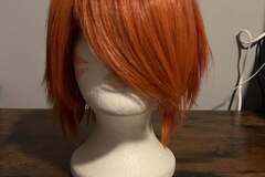 Selling with online payment: Short Orange Wig with Bangs