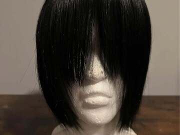 Selling with online payment: Short Black Wig with Bangs