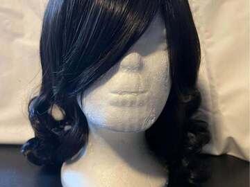 Selling with online payment: Short Black Curly Wig