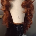 Selling with online payment: Copper red Saloon girl style curly wig