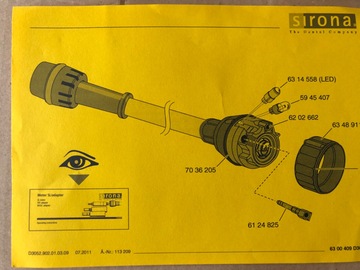 Nieuwe apparatuur: Sirona motorslang 5951566