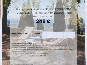 Vente: e-Carte Cadeau RHINOV (249€)