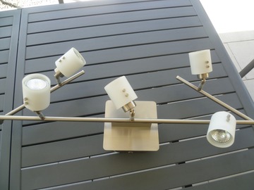 À vendre: luminaire de plafond articulé, acier inox