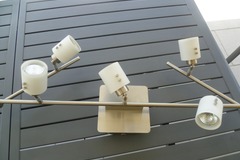 À vendre: luminaire de plafond articulé, acier inox