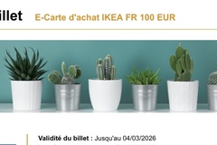 Vente: e-Cartes cadeaux IKEA France (400€)