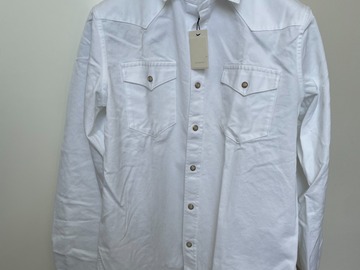 Selling with online payment: [EU] NWT Suitsupply white selvedge western shirt, size M