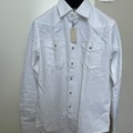 Selling with online payment: [EU] NWT Suitsupply white selvedge western shirt, size M