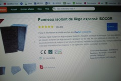 À vendre: panneaux isolants en liège