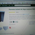 À vendre: panneaux isolants en liège