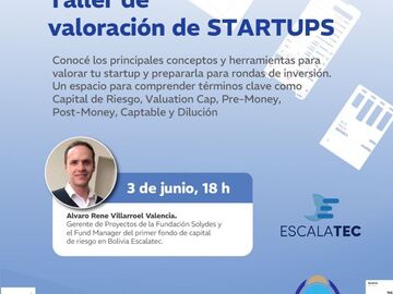 Eventos:   Taller de Valoración de Startups