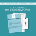 VA Service Offering: Customisable Email and SMS Client Journey Templates
