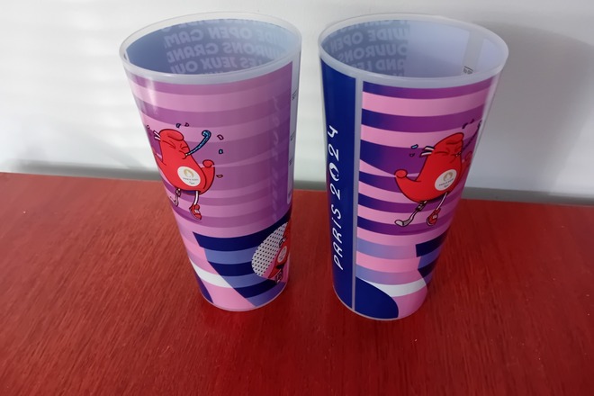 Lot de 2 gobelets des Jeux Olympiques Paris 2024