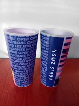 Lot de 2 gobelets des Jeux Olympiques Paris 2024
