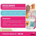 Radar: ASISTENTE DE PROYECTOS SOCIALES