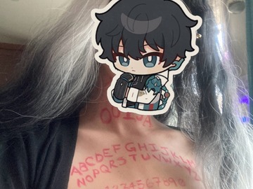 Selling with online payment: Black & White Long Wig