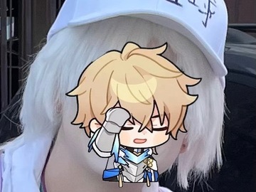 Selling with online payment: White Blood Cell Wig / Short White Wig