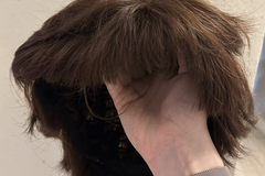 Selling with online payment: Short Brown Wig with Microbangs